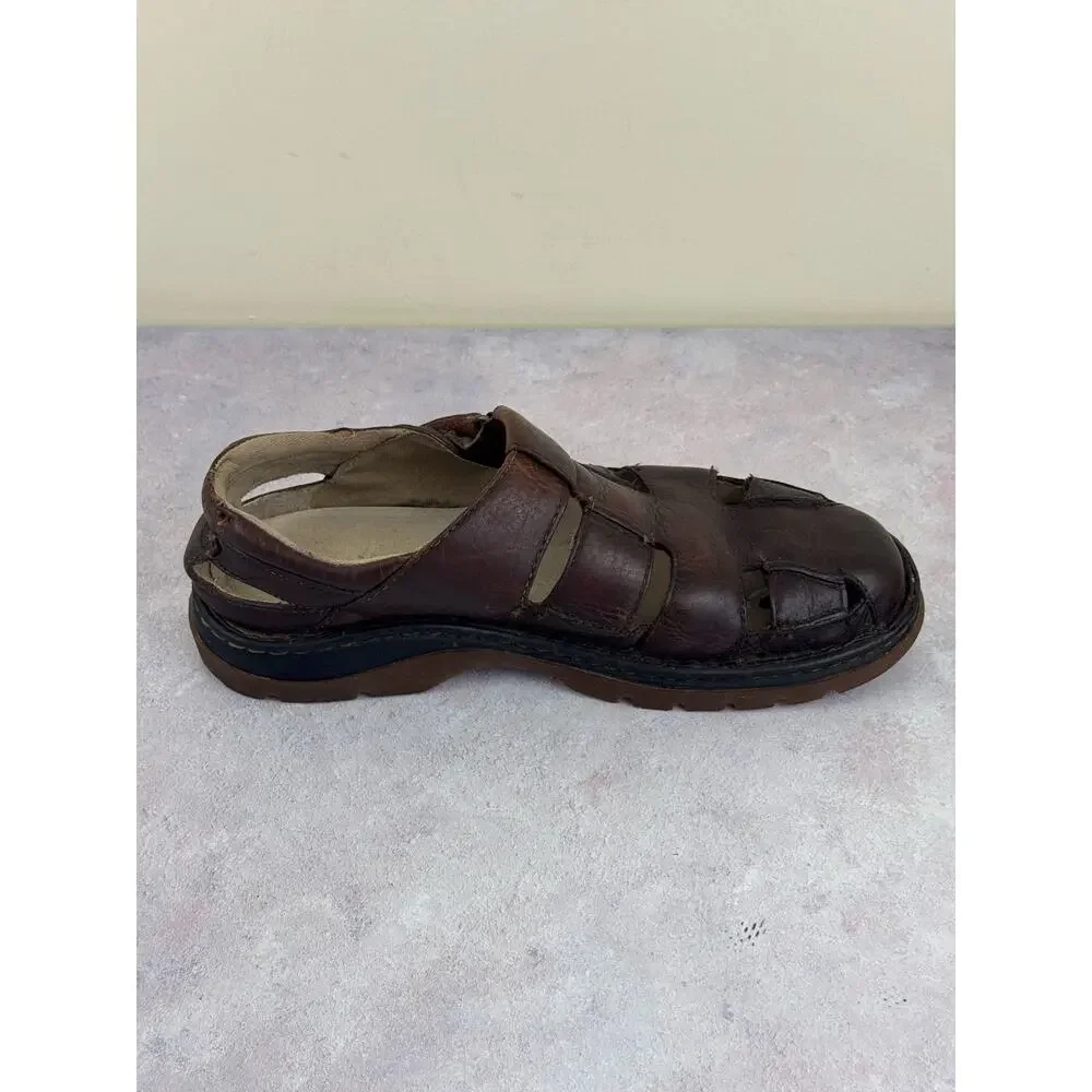Vintage Dr. Martens Brown Fishermans Sandals EUR Sz 45 US Mens Sz 11 Read
